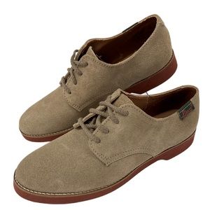 Vintage G.H. Bass Tan Suede Lace Up Oxfords 6N
